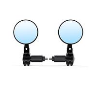 Side Wing Mirror 2PCS Motorcycle Universal CNC Aluminum Rear View 3" Handle Bar End 7/8" Mirrors Motorbike Moto Rearview Mirror Side View Mirrors Bar End Side Mirrors