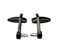 Side Wing Mirror 7/8" 22mm Motorcycle Rearview Mirror, Universal Motorcycle Aluminum Pole Rearview Mirror, Motorcycle Handlebar Side Mirror Bar End Side Mirrors(Black)