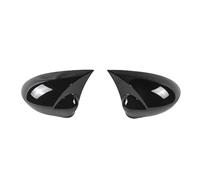 Side Wing Mirror Cap Fits for Fiat For Punto 500 2009-2018 Car Rearview Side Mirror Cover Wing Cap Door View Case Trim Carbon Fiber(Carbon)(Gloss Black)