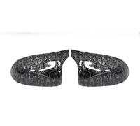 Side Wing Mirror Cap For BMW F25 For X3 F26 For X4 F15 For X5 F16 For X6 2014-2018 Fiber Style Auto Car Rear View Side Mirror Cover Trim Caps Carbon(Forged grain)