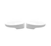 Side Wing Mirror Cap For Kuga 2013-2019 For EcoSport 2013-2018 Car Side Mirror Cover Rearview Mirror Housing Shell Automotive(White A Pair)