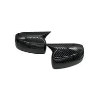 Side Wing Mirror Cap Replacement for Mitsubishi For Space For Star 2018-2024 Car Sticker Rearview Side Mirror Cover Wing Cap Exterior Door Rear View Case(No Light Carbon)(No Light Carbon)