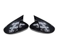 Side Wing Mirror Cover 2X Side Wing Mirror Cover Caps For VW For JETTA MK6 For Passat B7 For Scirocco For Beetle CC For Eos Rearview Housing Shell(1 set Carbon pattern)