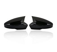 Side Wing Mirror Cover Cap Car Rearview Mirror Covers For VW For T-ROC For T-cross 2018-2021 Side Wing Mirror Caps Wing Mirror Cover (Color : Glossy Black)