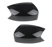 Side Wing Mirror Cover For S-MAX Galaxy For S-Max 2006-2015 For KUGA For Escape 2008 Glossy Black LH RH Side Wing Mirror Cover Rear View Cap(2pcs Left Right)