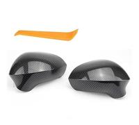 Side Wing Mirror Cover For Seat Exeo 3R Leon 1P1 2009-2013 Lbiz 6J 2008-2013 Carbon Look Bright Black Mirror Cover Side Protect Frame Covers Trim(Carbon Fiber Look)