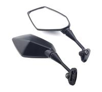 Side Wing Mirror For YZF600 For YZFR1 For YZFR6 For YZFR3 For YZFR125 R25 For YZFR15 Motorcycle Left And Right Side Rearview Mirrors Accessories Bar End Side Mirrors(Black)