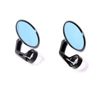 Side Wing Mirror Motorcycle Rear View Mirror Black 7/8" Round CNC Parts Motorcycle Side Mirror Bar End Motorbike Silver Bar End Side Mirrors