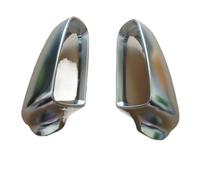 Side Wing Rearview 2pcs Silver Chrome Side Mirror Cap Covers For A3 For S3 For A4 For A6 For S6 Sportback Matte Satin 2002-2008 Wings mirror housing