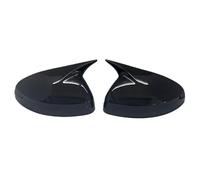 Side Wing Rearview Pair Car Side Rearview Mirror Cover For A1 2011-2018 Glossy Black/Carbon Fiber Look Reversing Mirror Caps Case Trim Mirror Cover Caps(Glossy Black)