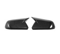 Side Wing Rearview Rhyming 1 Pair Rearview Mirror Cover Sticker For Mustang 15-22 Version Side Wing Mirror Cap With/No Turn Signal Light Wings mirror housing(2 Carbon Fiber Look)
