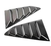 Side Wings Rear Window Trim For 6th For Chevy For Camaro 2016-2022 2PCS Quater Window Louvers Side Vent Trim Cover Spoiler(Carbon fiber look)