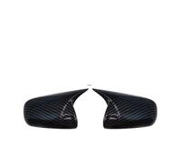 Side WinRearview Mirror Cover Caps Replacement for Toyota For Mark X For Reiz 2005 2006 2007 Side Door Mirror Housing Cover Rear View Without Turn Signal Lamp Mirror Caps Bright black(Carbon fibe