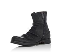 Side Zippered Casual Ankle Boot for Man Round Toe Lightweight Chukka Boots Classic Dress Boots,Black,10 UK