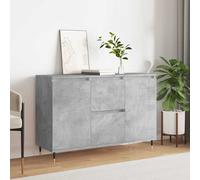 vidaXL Sideboard Black Oak 101.5 x 35 x 70 cm Engineered Wood, Black