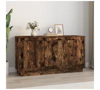 Sideboard 102x35x55cm Smoked Oak Engineered Wood 3-Door Modern Storage for Home