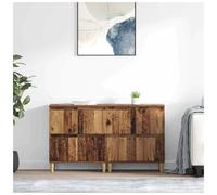 Sideboard 12-Door Old Wood 60 x 35 x 70 cm Engineered Wood 3-Piece Set Storage.