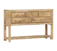 Sideboard 120x30x75 cm Reclaimed Mango Wood Rustic Brown 5-Drawer Console Large