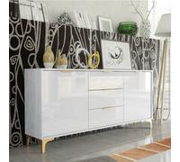 Sideboard 140Cm Modern Luxury Tv Unit Stand - White High Gloss
