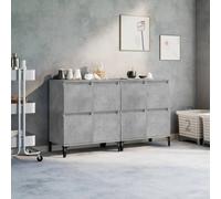Sideboard 2 pcs Concrete Grey 60x35x70 cm Engineered Wood