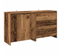 Sideboard 2 Piece Buffet Cabinet Cupboard Highboard Engineered Wood vidaXL