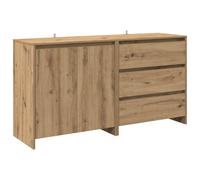 vidaXL 2 Piece Sideboard Artisan Oak Engineered Wood storage cabinet