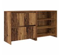 Sideboard 2 Piece Engineered Wood Buffet Side Cabinet Multi Colours vidaXL