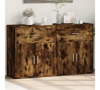 Sideboard 2pcs Smoked Oak Engineered Wood 60x31x70 cm Compact Storage HighGrade