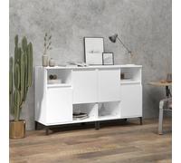Sideboard 2pcs White 60x35x70cm Engineered Wood Metal 4-Compartment Storage x2