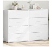 vidaXL Sideboards 2 pcs White 60x31x84 cm Engineered Wood, White