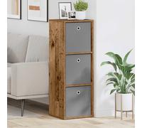 Sideboard 3 Drawer Old Wood 35x32x99.5cm Engineered Wood Minimal Storage Durable