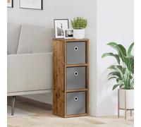 Sideboard 3-Drawer Old Wood Engineered Wood 25.5x22x69.5cm Modern Storage Narrow