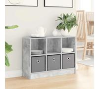 Sideboard 3 Drawers Concrete Grey Engineered Wood 73.5x22.5x53.5cm Minimalist FS