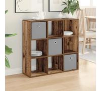 Sideboard 3 Drawers Engineered Wood Old Wood 88.5x29x84.5cm Modern Storage Unit