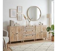 Sideboard 3 pcs Solid mango wood Storage Dining Room Furniture Area vidaXL