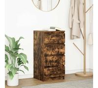 vidaXL Sideboard Smoked Oak 37.5x35x76 cm Engineered Wood storage cabinet