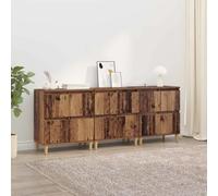 Sideboard 3pcs Old Wood Engineered Wood 60x35x70cm 12-Door Modern Storage Buffet