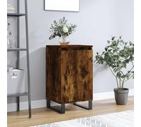 (smoked oak, 1 pcs) vidaXL Sideboard Storage Side Cabinet Cupboards 2 pcs White Engineered Wood