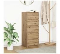 vidaXL Sideboard with Drawers Artisan Oak 37.5x35x99 cm Engineered Wood
