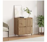 Sideboard 60 x 35 x 70 cm Artisan Oak Engineered Wood 4-Door Minimal Storage XL