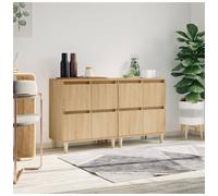 Sideboard 60x35x70 cm Sonoma Oak Engineered Wood 12-Door Modular Storage Buffet
