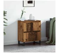 Sideboard 60x35x70cm Old Wood Engineered Wood 4 Door Storage Cabinet Minimalist