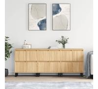 Sideboard 60x35x70cm Sonoma Oak Engineered Wood 4-Door Ample Storage for Hallway