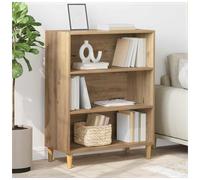 Sideboard 69.5x32.5x90cm Artisan Oak EngineeredWood 3-Door Compact Rustic Buffet