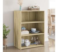 Sideboard Sonoma Oak 70x41x93cm Engineered Wood Minimalist Storage Cabinet Slim