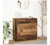 Sideboard 80x35x76 cm Old Wood Engineered Wood 3-Drawer Rustic Cabinet for Home