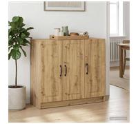 Sideboard 89x34.5x77cm Artisan Oak Engineered Wood 3-Door Ample Storage Compact
