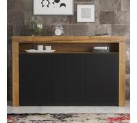 Sideboard Aether 155Cm - Dark Oak & Black Matt Doors