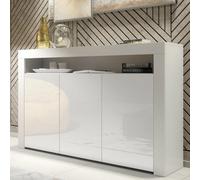 Sideboard Aether 155Cm - White With Gloss Doors