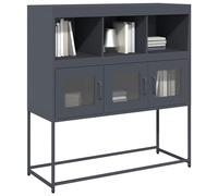 Sideboard Anthracite Cold-rolled Steel 100.5x39x107 cm Elegant Storage Cabinets
